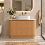 Kingsley Series Free Standing Vanity Rosewood 880x455x855mm Cabinet Only