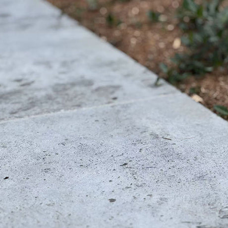 Limestone Moonlight Grey Acid & Tumbled Bevelled 600x400x30mm