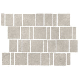 Misto Stone Grey Matt Tumbled Mosaic 296x396