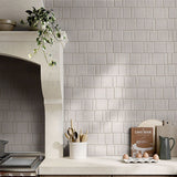 Misto Stone White Matt Tumbled Mosaic 296x396