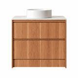 Noma Series Free Standing Vanity Rosewood 880x455x855mm With Flat Stone Top