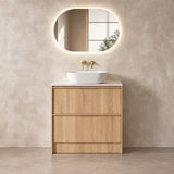 Noma Series Free Standing Vanity Natural Timber 880x455x855mm Cabinet Only