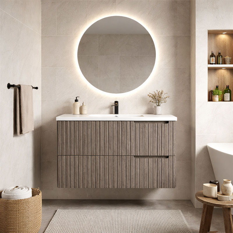 Elena Series Wall Hung Antica Timber 880x455x540mm CABINET ONLY