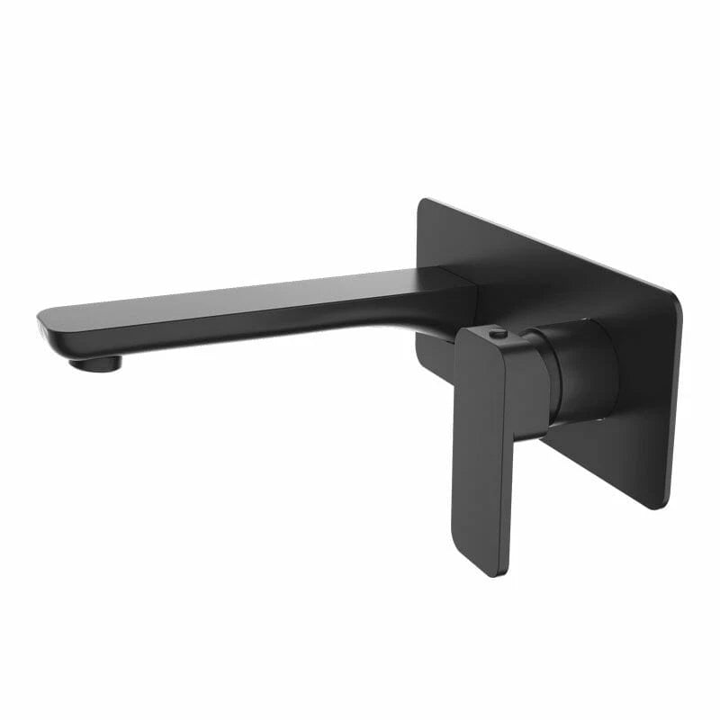 IVANO Black Bathtub/Basin Wall Mixer With Spout