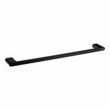 AU Black Single Towel Rail 800mm