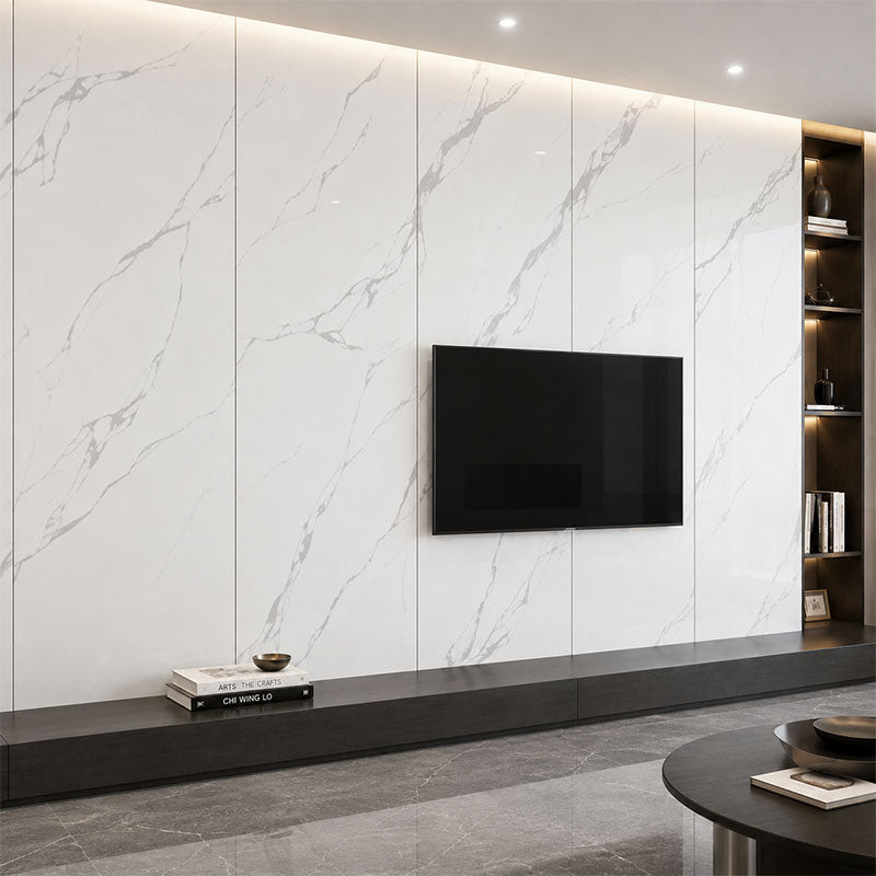 Porcelain Panel Ice White Polished 800x2000