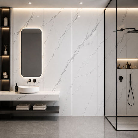 Porcelain Panel Ice White Polished 800x2000