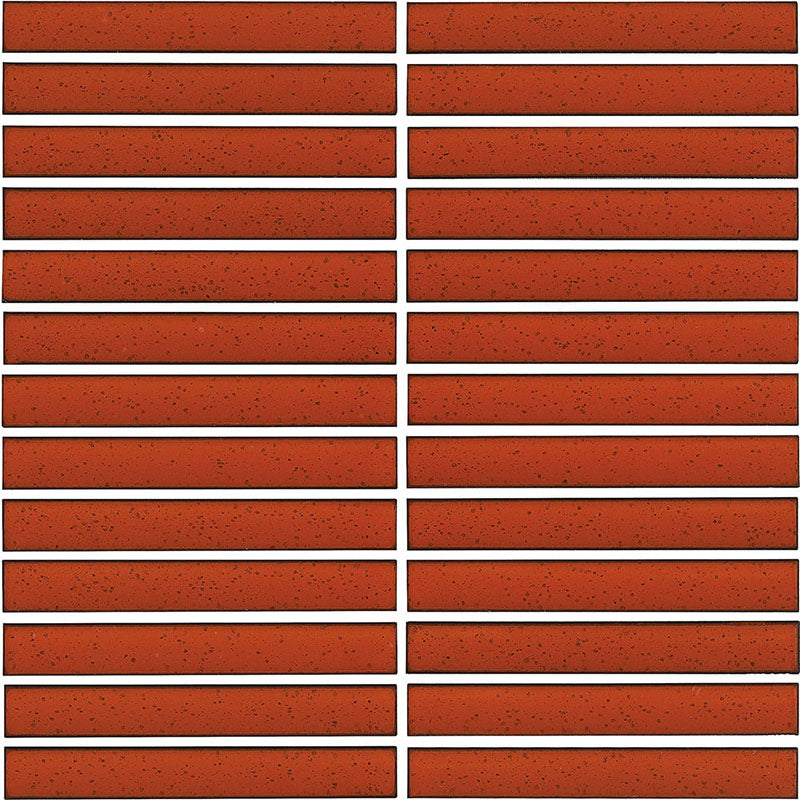 FINGER SPECKLE MOSAIC TERRACOTTA GLOSS 20X145