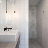 SUBWAY WHITE (SATIN) MATT STACKBOND 45X195 - 291X198MM SHEET