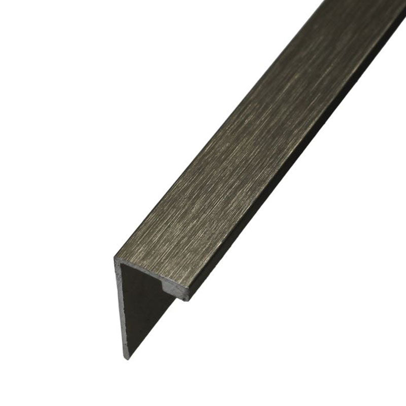 Aluminium Angle - Brushed Titanium 8mm x 3m