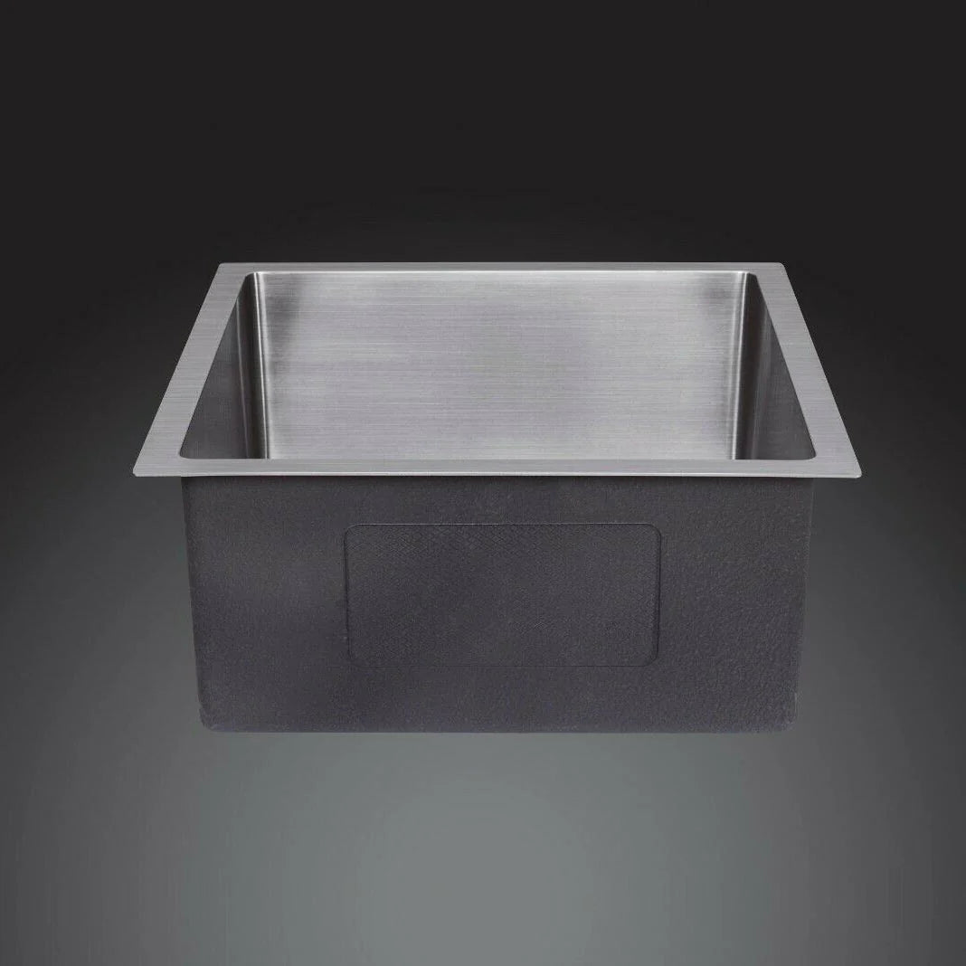 Single Bowl Sink Deep Brushed Silver 450x450x250mm