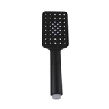 Square 3 Functions ABS Rainfall Handheld Shower Head Black