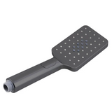 Square 3 Functions ABS Rainfall Handheld Shower Head Gun Metal Grey