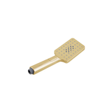 Square 3 Functions ABS Rainfall Handheld Shower Head Brushed Yellow Gold
