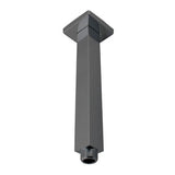 Cavallo Square Ceiling Shower Arm Gun Metal Grey 200mm