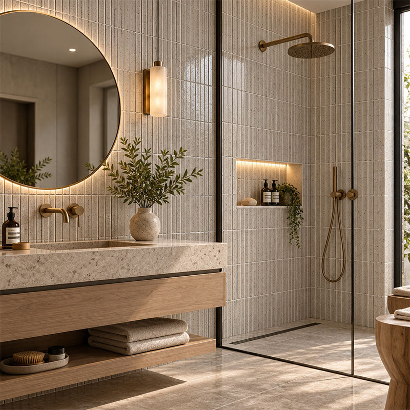 Entiva Myoko Sesame Gloss Mosaic 22x145mm