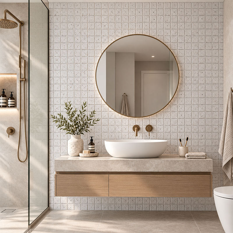 Entiva Myoko Shiro Gloss Mosaic 73x73mm