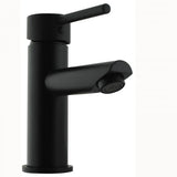 LUCID Round Matt Black Basin Mixer