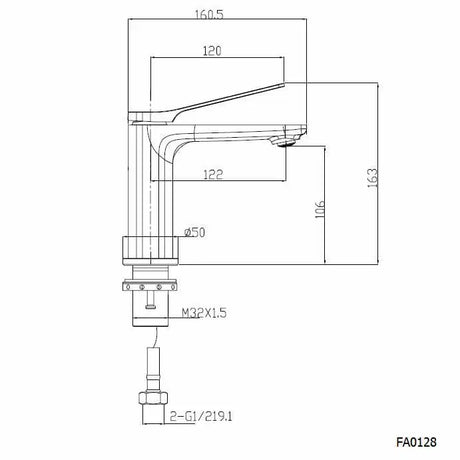 Rushy Basin Mixer Chrome