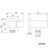 Esperia Chrome Shower Holder & Connector