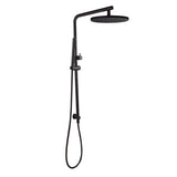 Pentro 10" Matte Black Round Handheld Shower Station