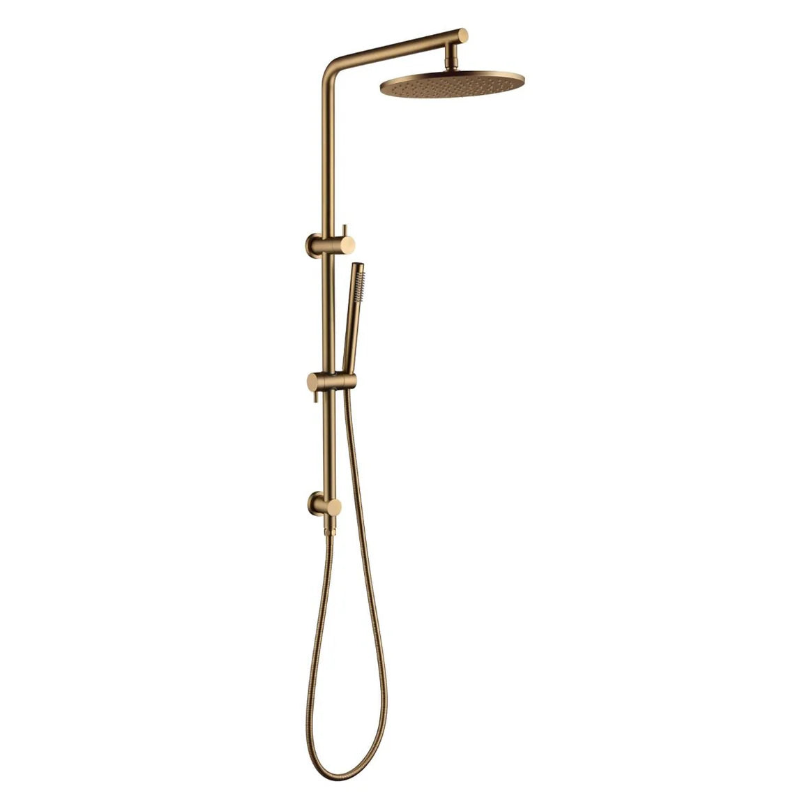 Pentro 10" Brushed Yellow Gold Round Handheld Shower Station