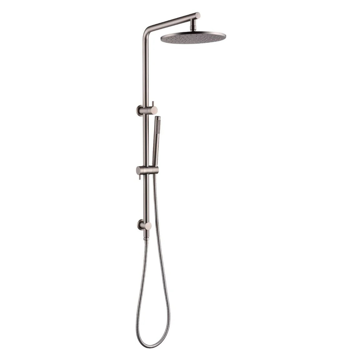 Pentro 10" Brushed Nickel Round Handheld Shower Station