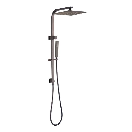 Esperia 10" Gun Metal Grey Square Shower Station