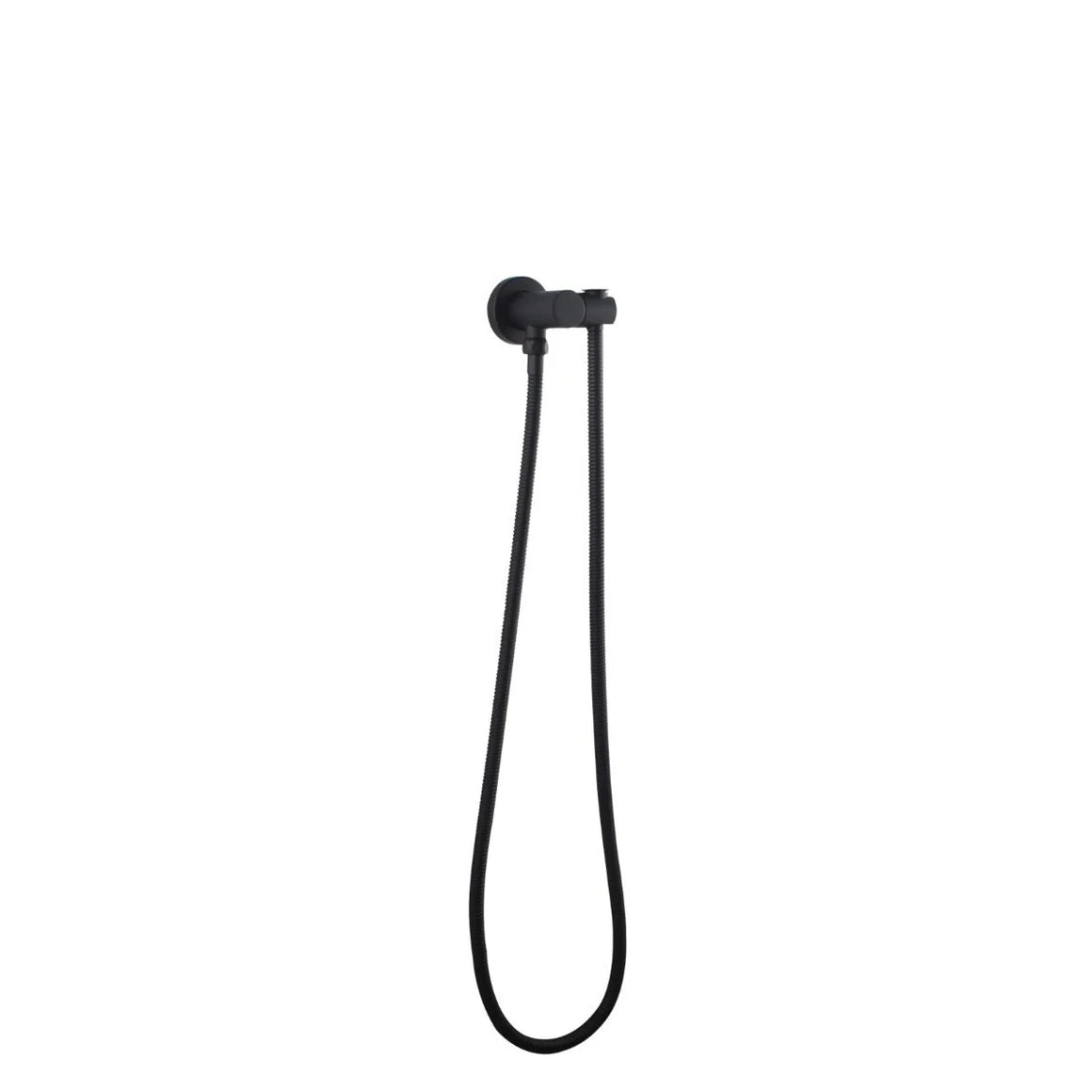 Pentro Matte Black Shower Holder & Connector