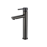 Pentro Gun Metal Grey Round Tall Basin Mixer