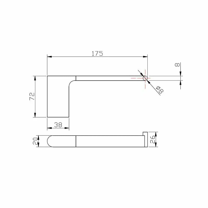 AU Series Gun Metal Toilet Paper Holder