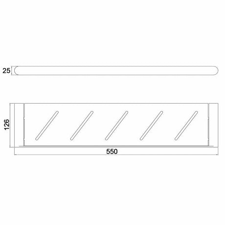 Rushy Brushed Nickel Round Stainless Steel Shelf