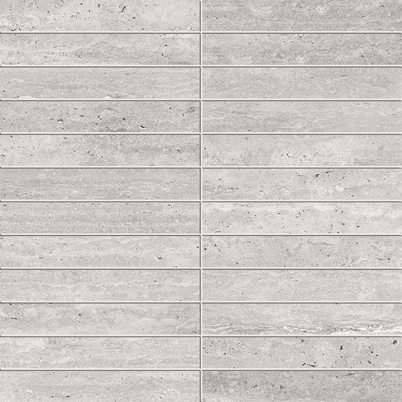 Entiva Travertine Vein Cut Grey Matt P4 Mosaic 298x298mm