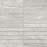 Entiva Travertine Vein Cut Grey Matt P4 Mosaic 298x298mm