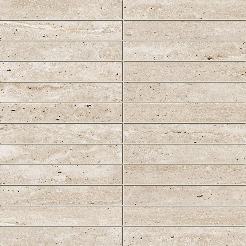 Entiva Travertine Vein Cut Sand Matt P4 Mosaic 298x298mm