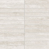Entiva Travertine Vein Cut White Matt P4 Mosaic 298x298mm