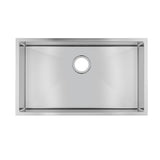 762x457x254mm Chrome Stainless Steel Single Bowl Kitchen Sink