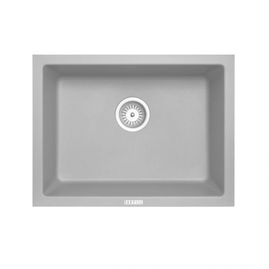 610x457mm Concrete Grey Granite Single Bowl Kitchen Sink