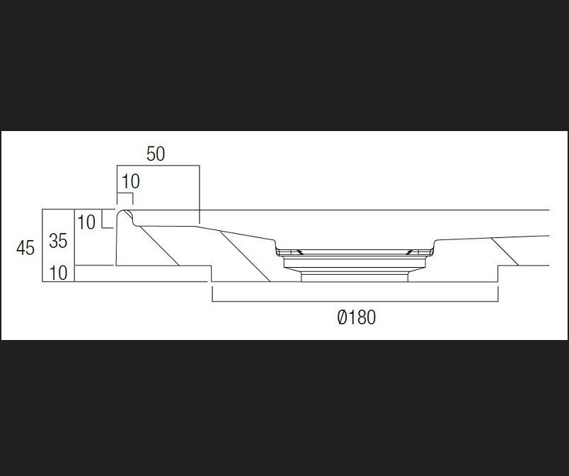 Urban CH Polymarble base 1200x900 Rear Outlet Shower Base