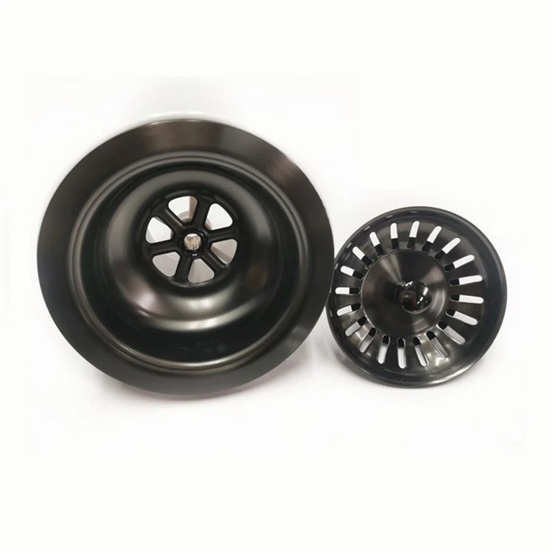 90/114mm Kitchen Sink Strainer Waste Assembly Stainless Steel 304 Gun Metal Black