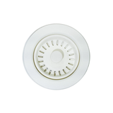90/114mm Kitchen Sink Strainer Waste Assembly Stainless Steel 304 Matte White