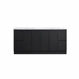 Moddoo(Hung) Series Double Bowls Matt Black Overall 1776x455x520mm CABINET ONLY