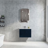 Moddoo(Hung) Series Right Hand Drawer Matt Black Overall 730x455x520mm Vanity Set With Flat Stone Bench Top