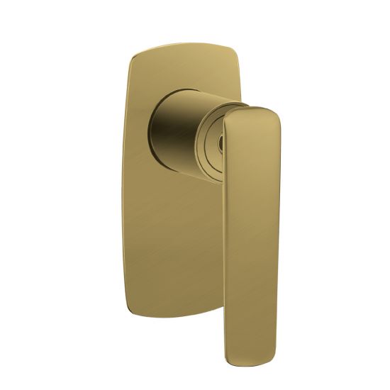 Bellino Brushed Yellow Gold Wall Mixer