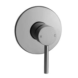 LUCID PIN Series Round Brushed Nickel Wall / Shower Mixer