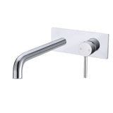 Pentro Chrome Wall Mixer With Round Spout