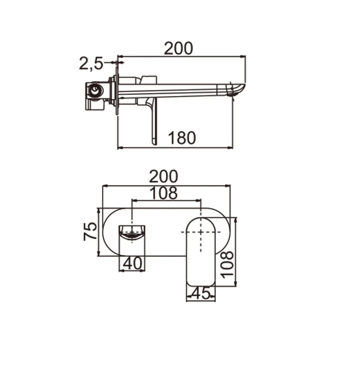 Persano Chrome Mixer with Spout