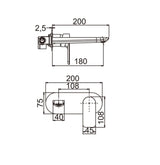 Persano Chrome Mixer with Spout