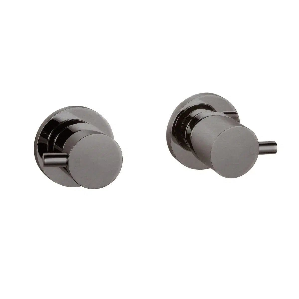 Pentro Gun Metal Round Shower Taps